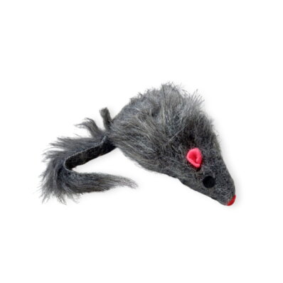 Chadog zabawka dla kota - myszka mała, szara 1