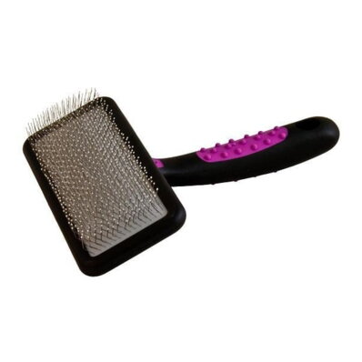 Szczotka pudlówka KW Smart Slicker Brush miękka z zabezpieczonymi pinami, duża