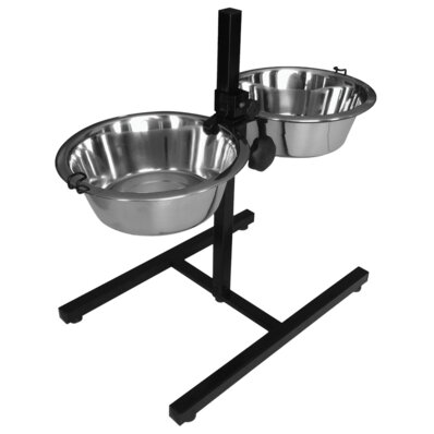 Chadog - podwójna miska na stojaku z regulacją wysokości 1