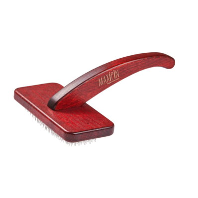 Maxi Pin Slicker Brush - szczotka pudlówka duża z drewna bukowego  1