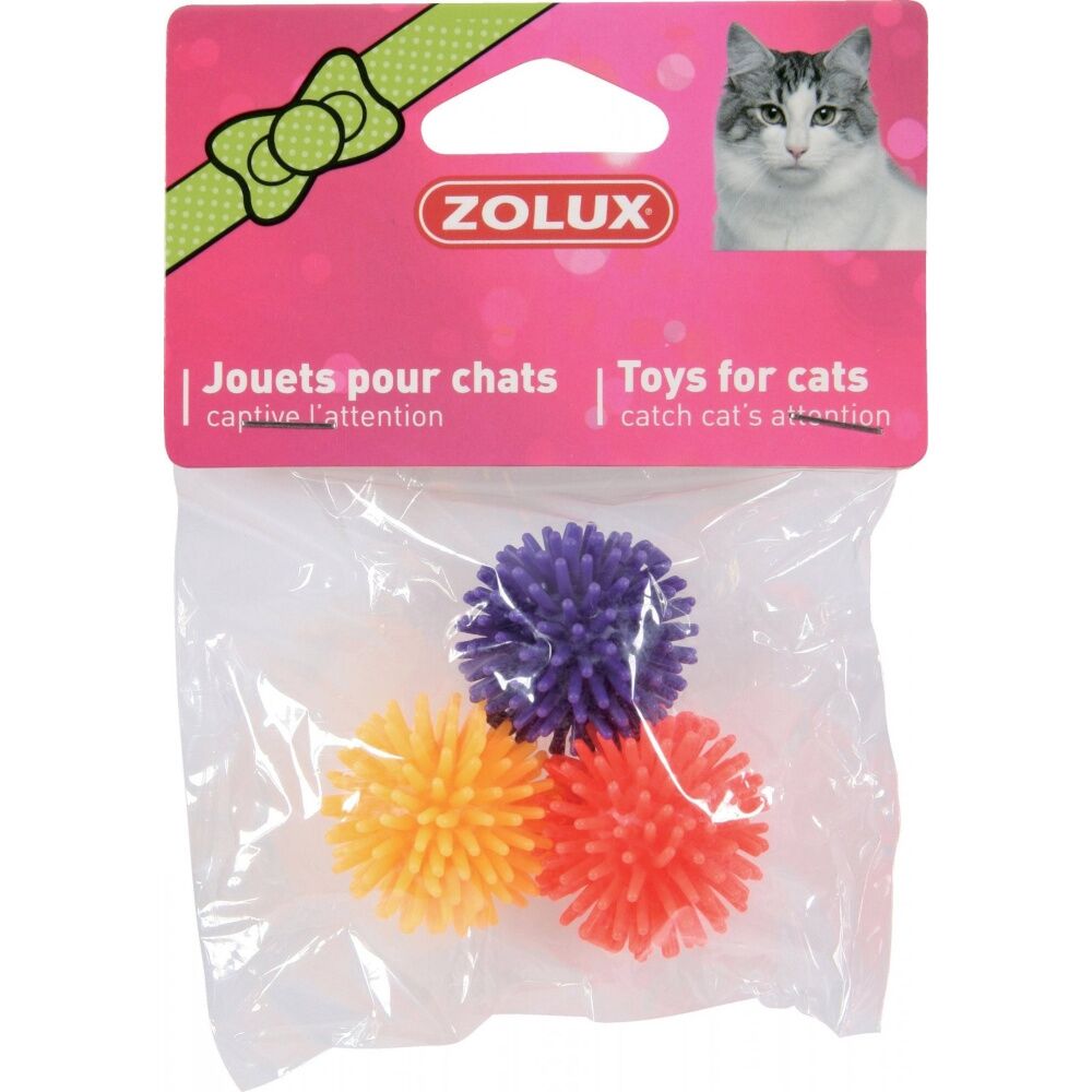 Zolux - zabawki dla kota 3 piłki gwiazdki