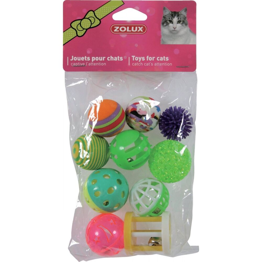 Zolux - zabawki dla kota - zestaw 10 różnych