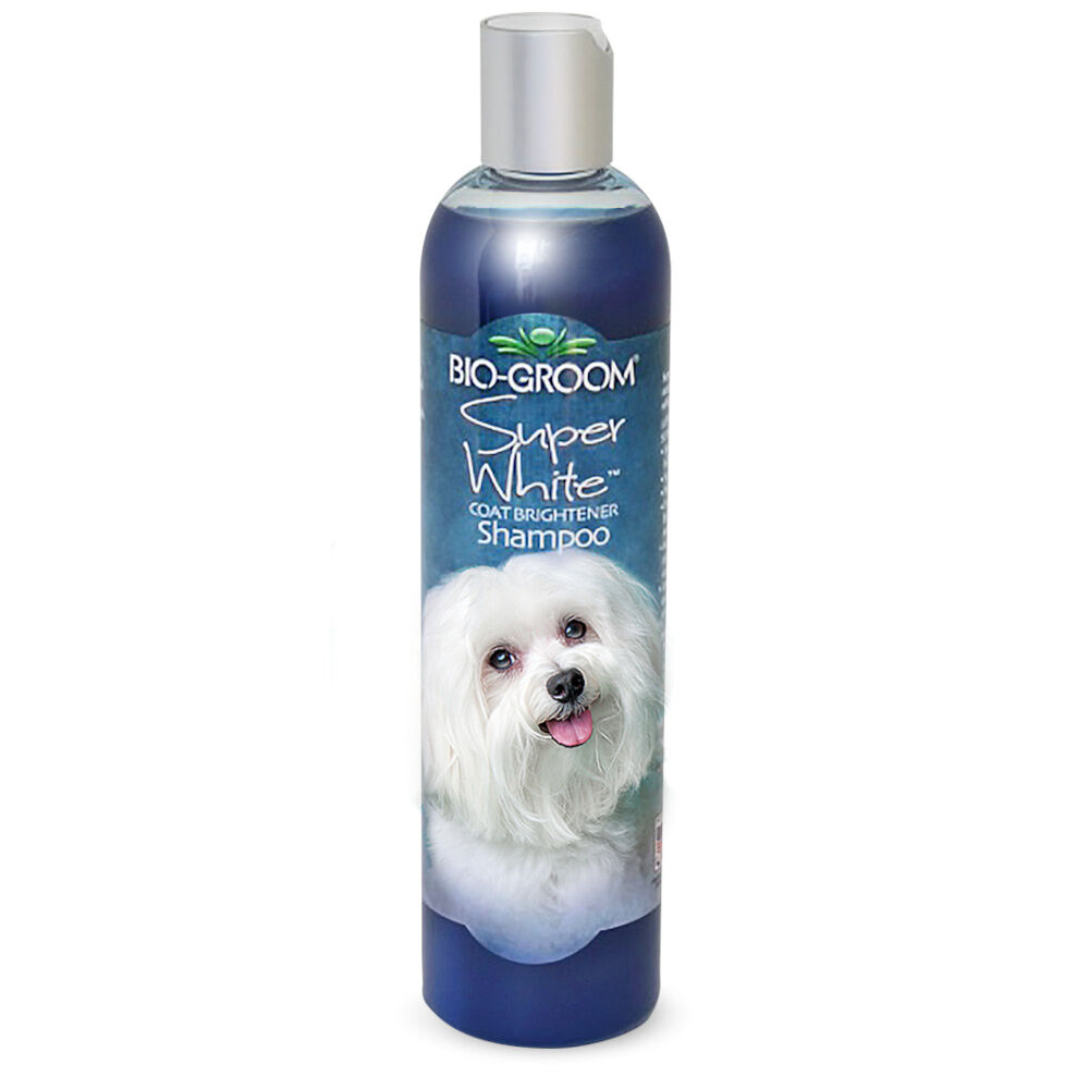 Bio-Groom Super White Shampoo 355 ml - szampon rozjaśniający do jasnej i białej sierści