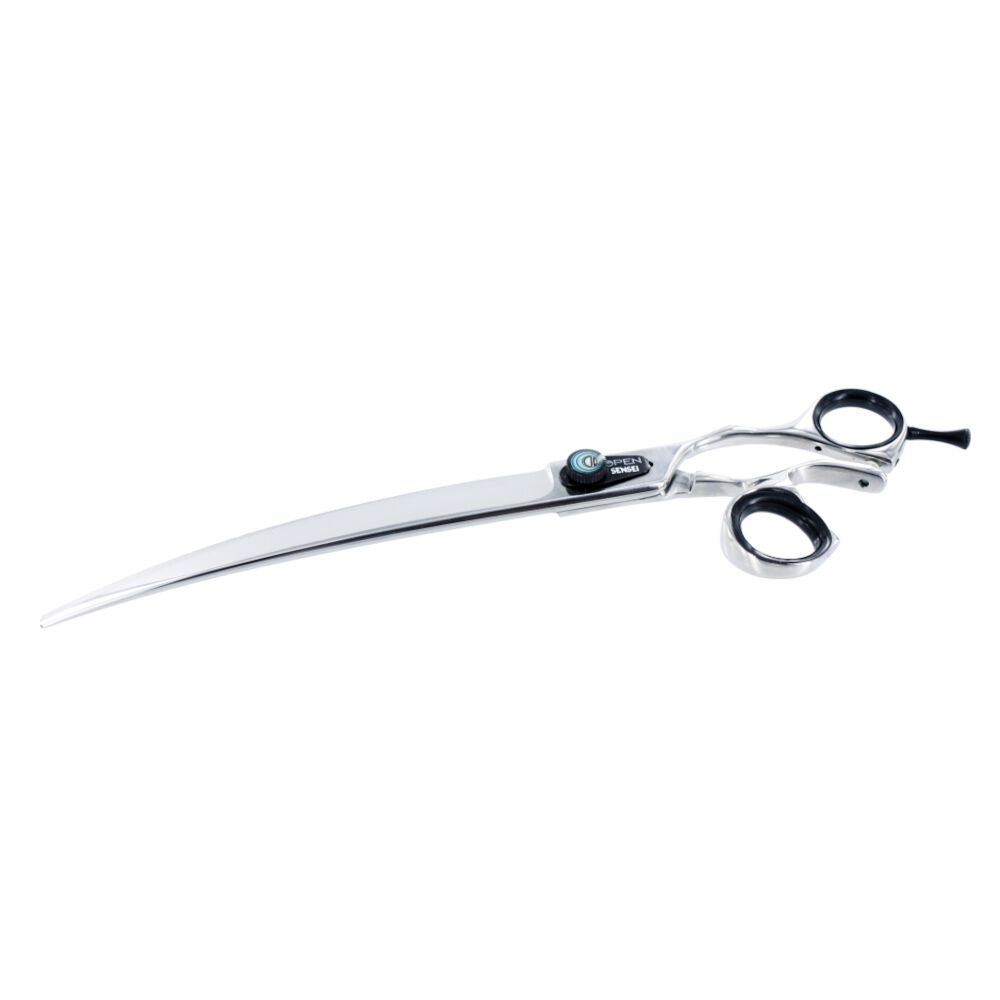 Sensei Open 7" Curved - najwyższej jakości, profesjonalne nożyczki groomerskie z japońskiej stali, gięte
