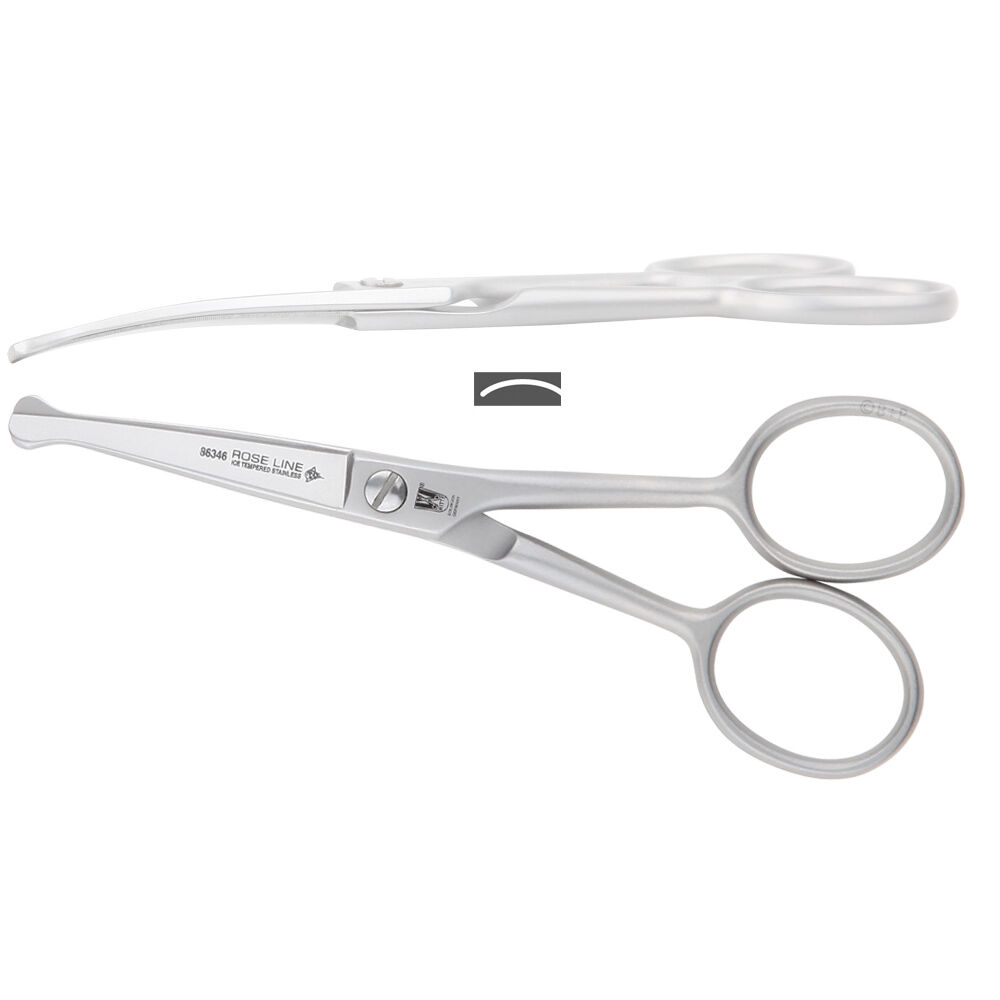 KR Witte Rose Line 4,5" - nożyczki fryzjerskie bezpieczne gięte z mikroszlifem