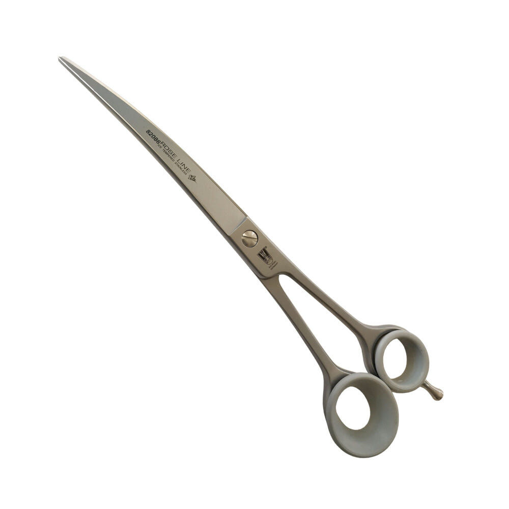 KR Witte Rose Line 8,5" - nożyczki fryzjerskie gięte z mikroszlifem