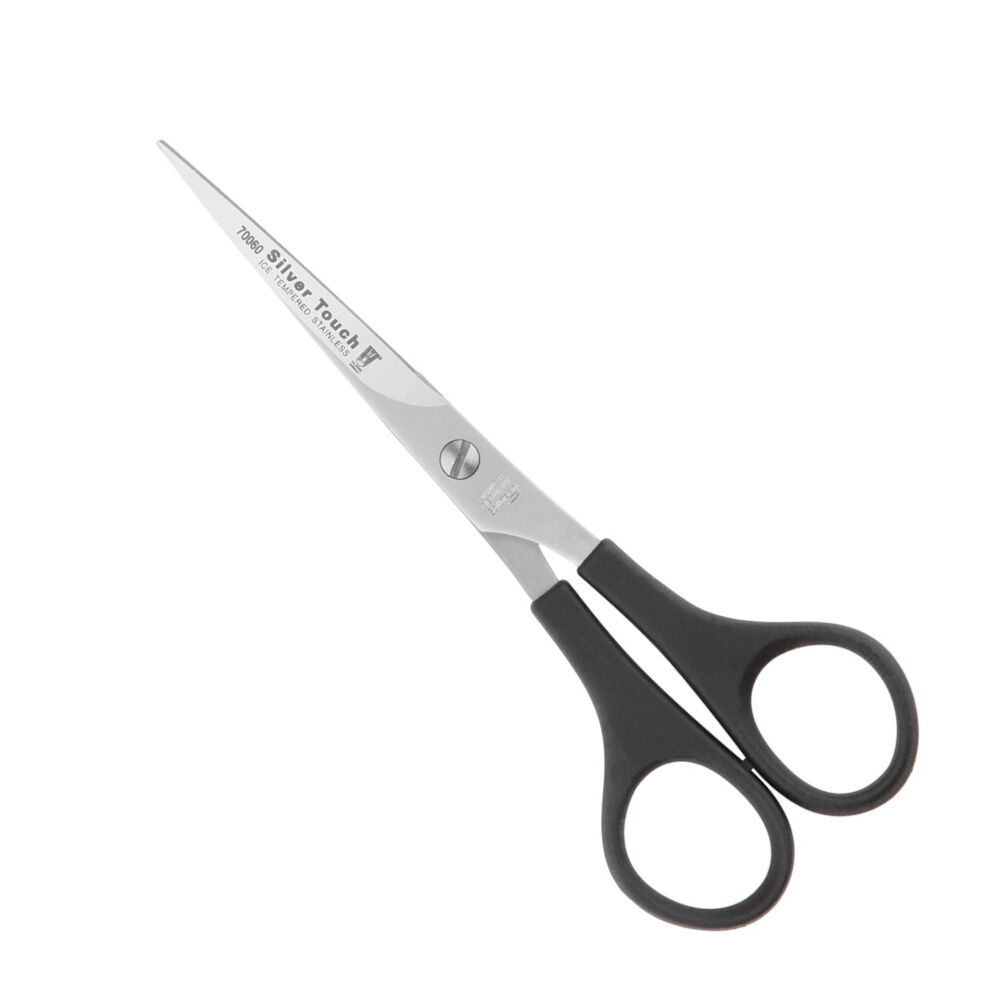 KR Witte Silver Touch 6" - nożyczki fryzjerskie proste z plastikową rączką