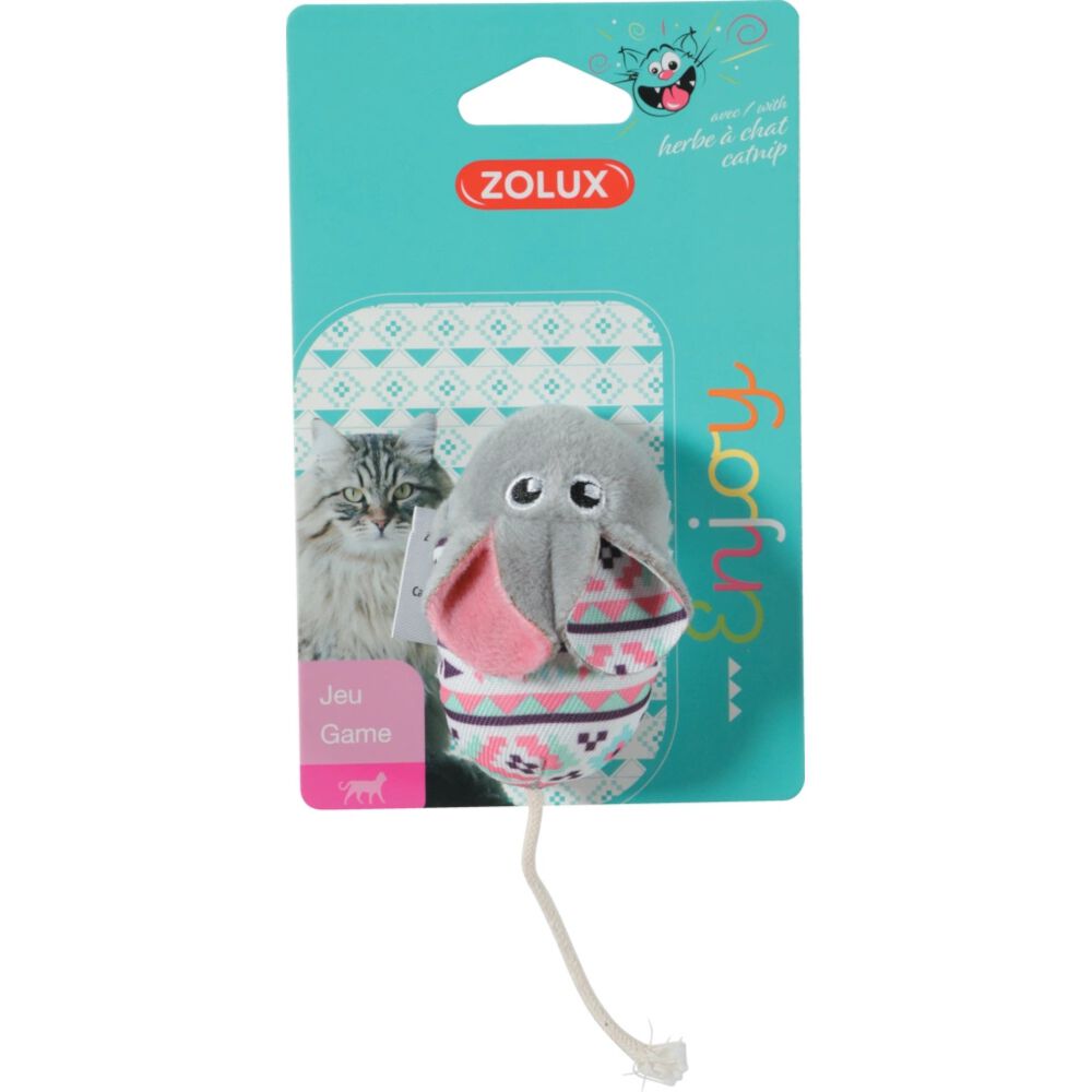 Zolux Kali - zabawka w kształcie myszy dla kota - szara
