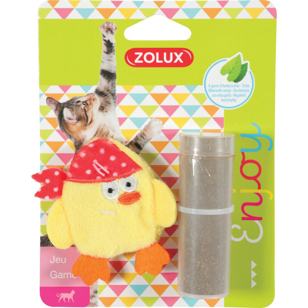 Zolux Pirat - zabawka z kocimiętką dla kota - żółta