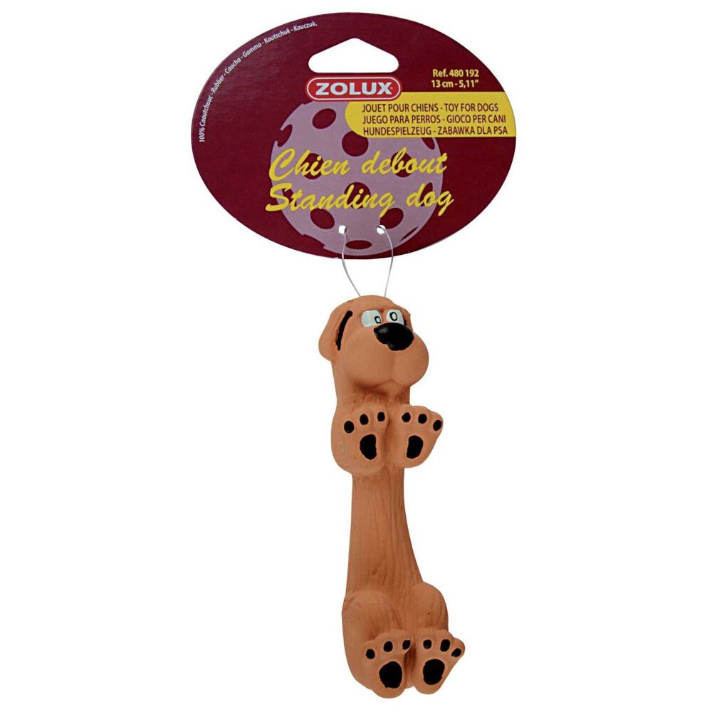 Zolux - zabawka lateksowa z dźwiękiem 13 cm - Pies