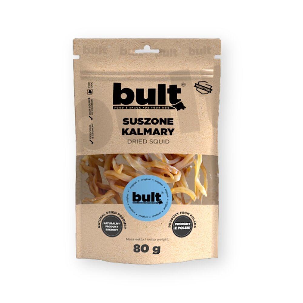 Bult - Suszone kalmary 80 g - suszony przysmak dla psa
