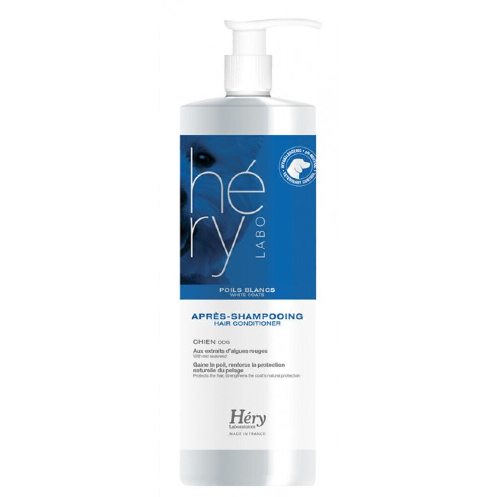 Hery Poils Blancs Apres Shampooing 1 L - odżywka dla białej i jasnej sierści