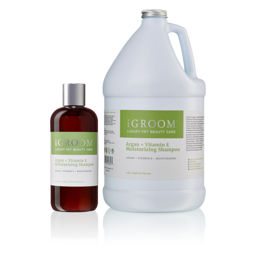 iGroom Argan + Vitamin E Moisturizing Shampoo - szampon nawilżajacy