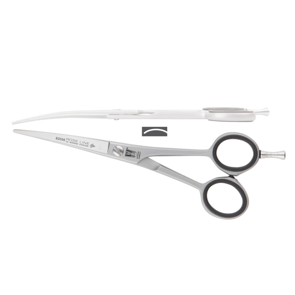 KR Witte Rose Line 5,5" - nożyczki fryzjerskie gięte z mikroszlifem
