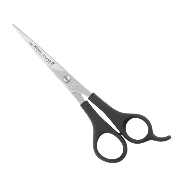KR Witte Silver Touch 6,5" - nożyczki fryzjerskie proste z plastikową rączką i hakiem