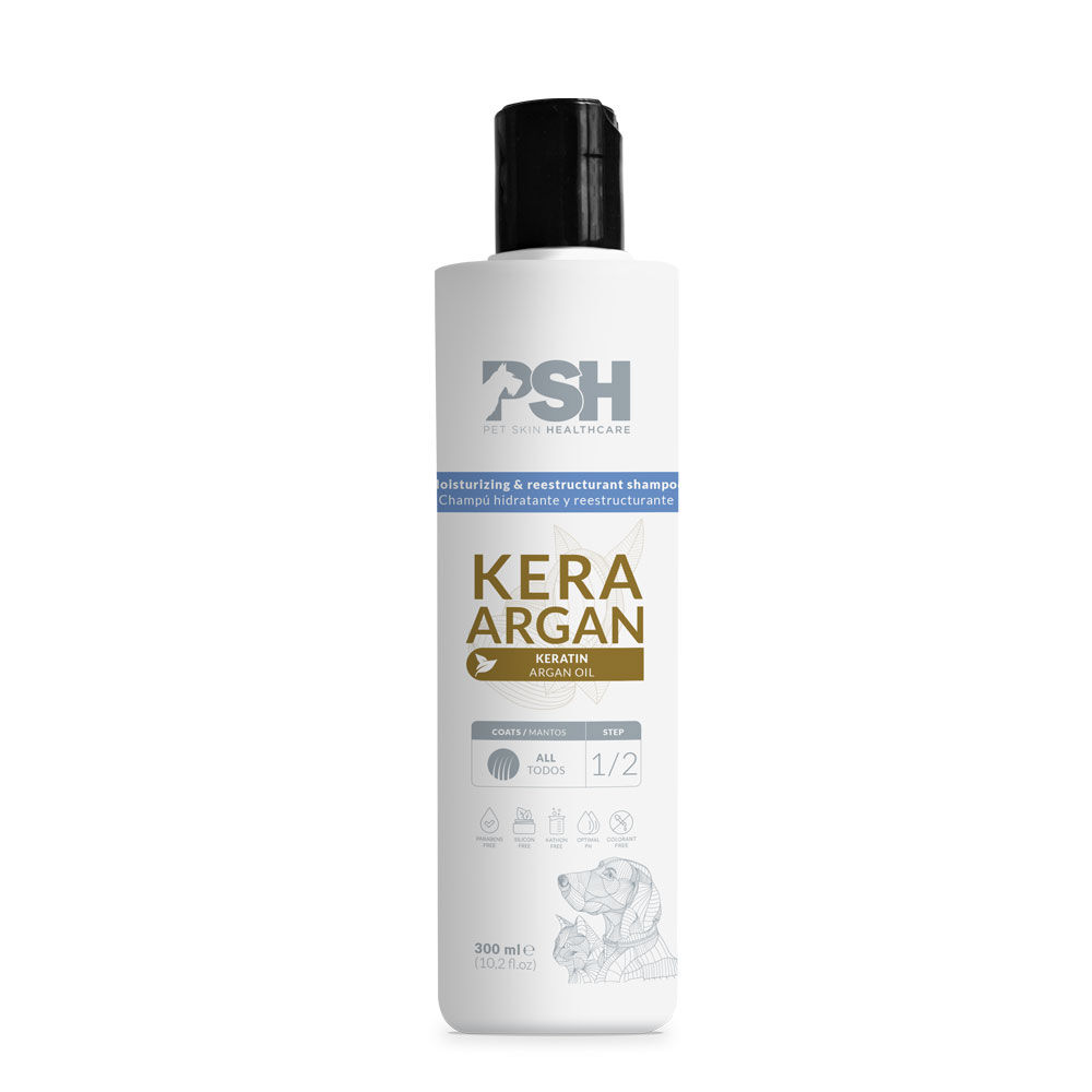 PSH Home Kera Argan Shampoo 300 ml - szampon z keratyną i olejkiem arganowym