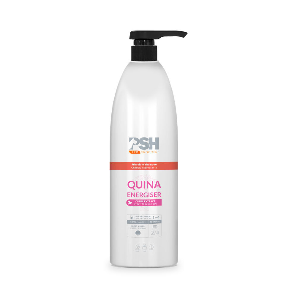 PSH Quina Energiser Shampoo 1 l - szampon witalizujący dla ras szorstkowłosych z chininą