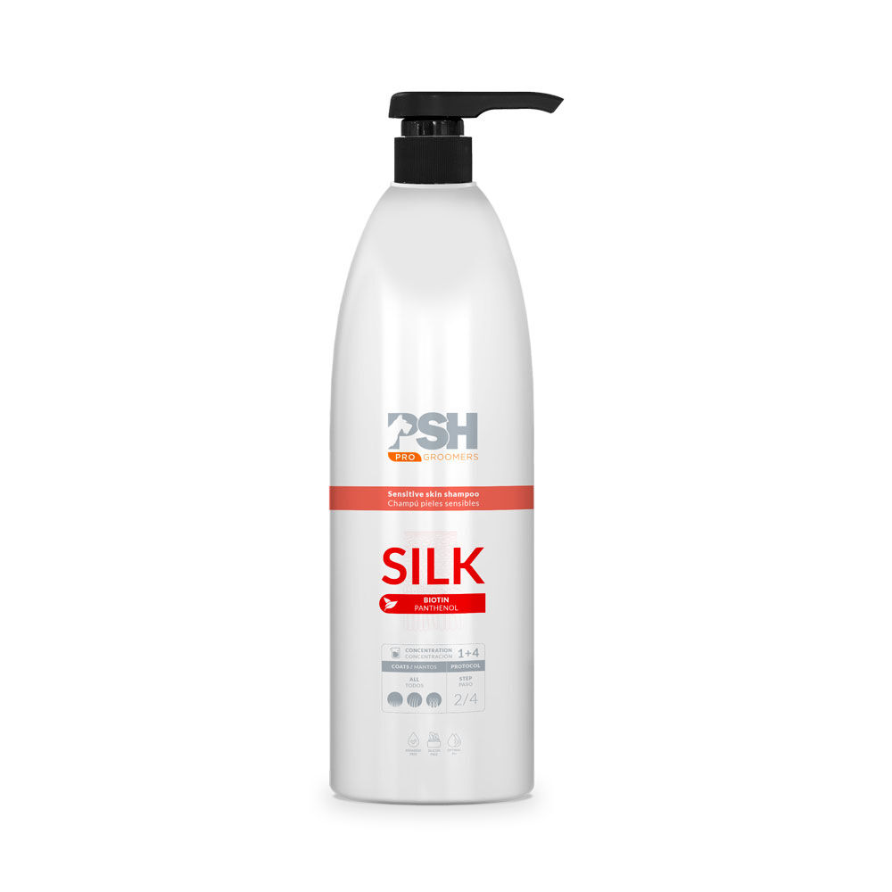 PSH Silk Shampoo 1 l - szampon z biotyną