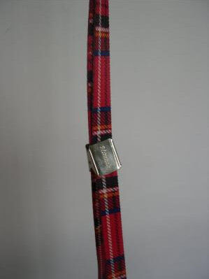 Trim Tritra - smycz groomerska nylonowa w kratę szer. 1 cm, dł. 58 cm
