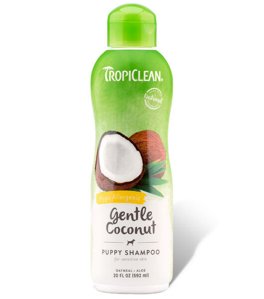 Tropiclean Gentle Coconut Shampoo 355 ml - hipoalergiczny szampon dla szczeniąt i kociąt o wrażliwej skórze 