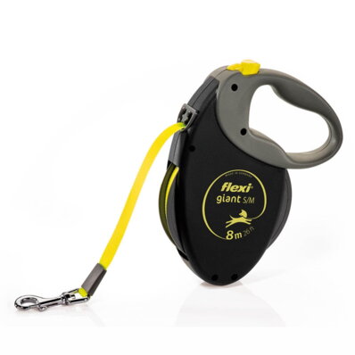 Flexi - smycz automatyczna GIANT NEON taśma S/M, 8m 1