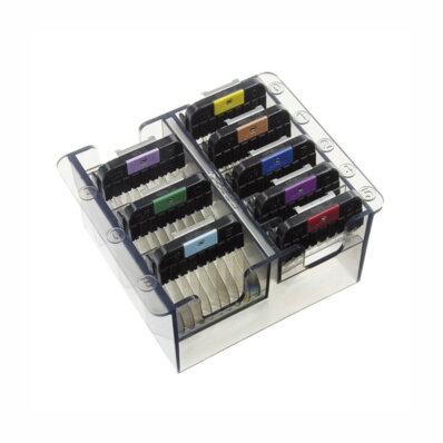 Wahl zestaw nasadek ze stali nierdzewnej 8 szt. Snap-On + kasetka do przechowywania