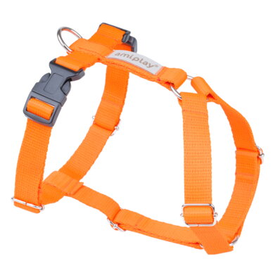 Amiplay Samba - szelki regulowane Guard pomarańczowe 1