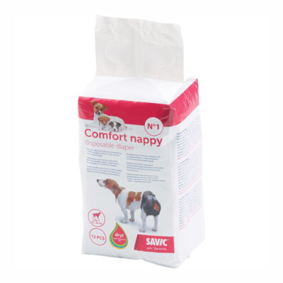 Savic Comfort Nappy - pieluchy dla psa 12 szt. rozmiar 1 1