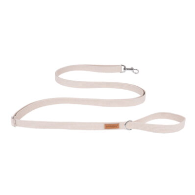Amiplay Cotton - smycz regulowana Easy Fix dla psów beżowa 1