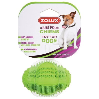 Zolux - zabawka kałczukowa 8 cm - Piłka do rugby Dental 1