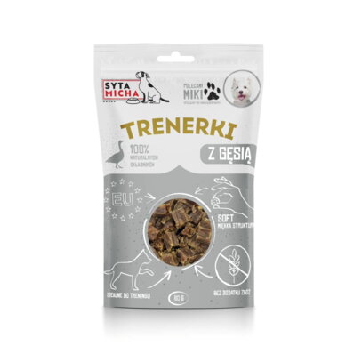 Syta Micha Trenerki z gęsiną 80 g - miękkie przysmaki treningowe dla psów 1