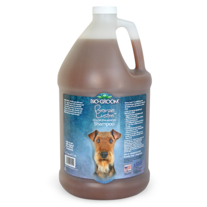 Bio-Groom Bronze Lustre 3,8 L - szampon intensyfikujący kolor brązowy, rudy Bio-Groom Bronze Lustre 3,8 L - szampon intensyfikujący kolor brązowy, rudy