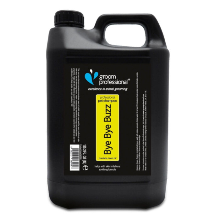 Groom Professional Bye Bye Buzz Shampoo 4 l - szampon oczyszczający, odstraszający pchły i inne owady Groom Professional Bye Bye Buzz Shampoo 4 l - szampon oczyszczający, odstraszający pchły i inne owady