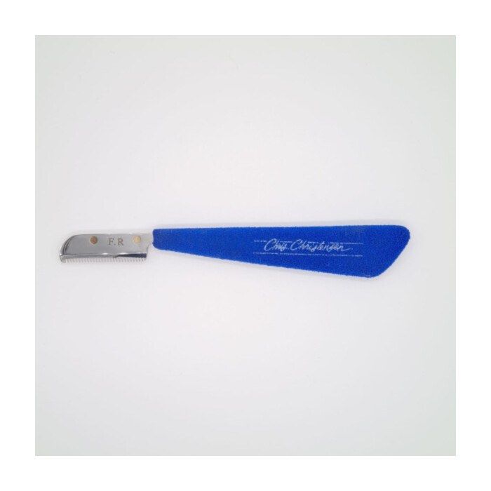 Chris Christensen Neoprene Blue Fine Stripping Knife - trymer o drobnym rozstawie zębów Chris Christensen Neoprene Blue Fine Stripping Knife - trymer o drobnym rozstawie zębów
