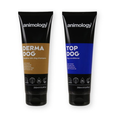 Animology zestaw kosmetyków dla psów do wrażliwej skóry, szampon + odżywka, 2x250 ml-163038