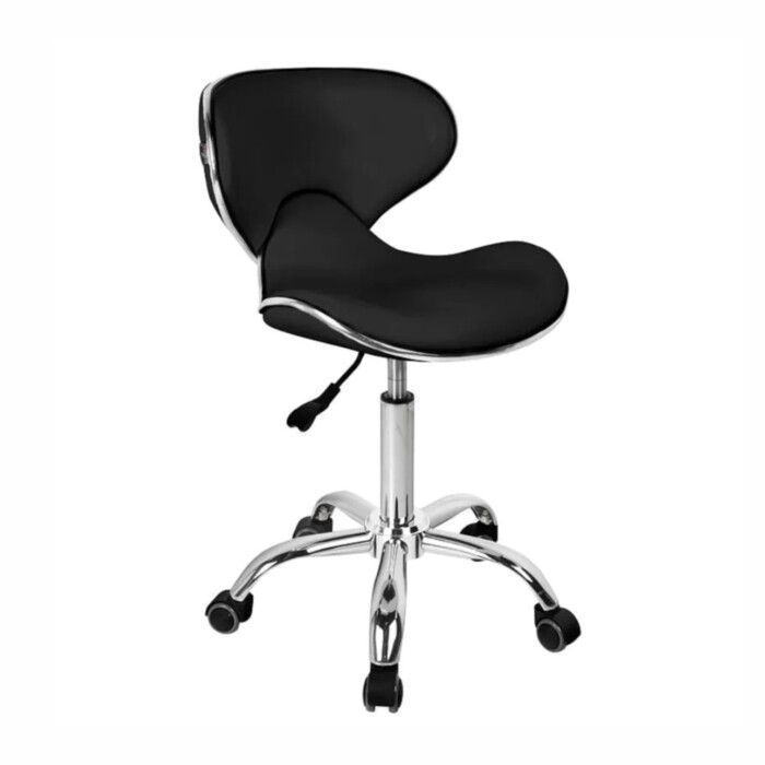 Active Gabbiano Q-4599 - krzesło groomerskie z oparciem czarne Active Gabbiano Q-4599 - krzesło groomerskie z oparciem czarne