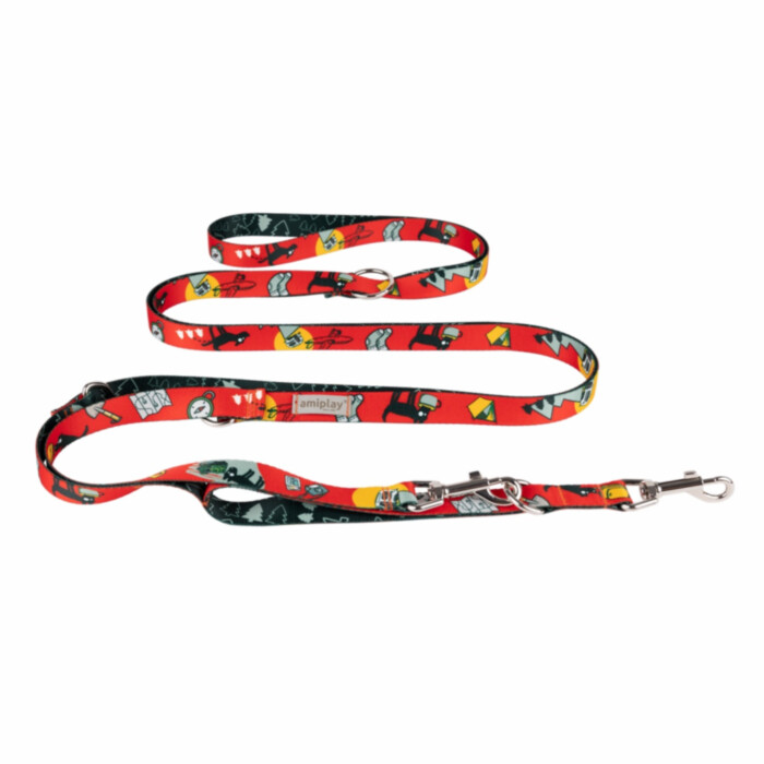 Amiplay Amik - smycz regulowana 8 in 1 TravelDog Amiplay Amik - smycz regulowana 8 in 1 TravelDog