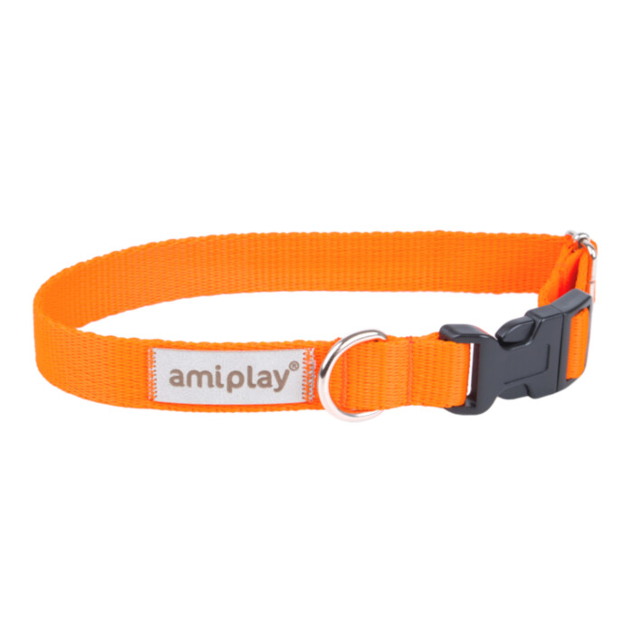 Amiplay Samba - obroża regulowana pomarańczowa Amiplay Samba - obroża regulowana pomarańczowa