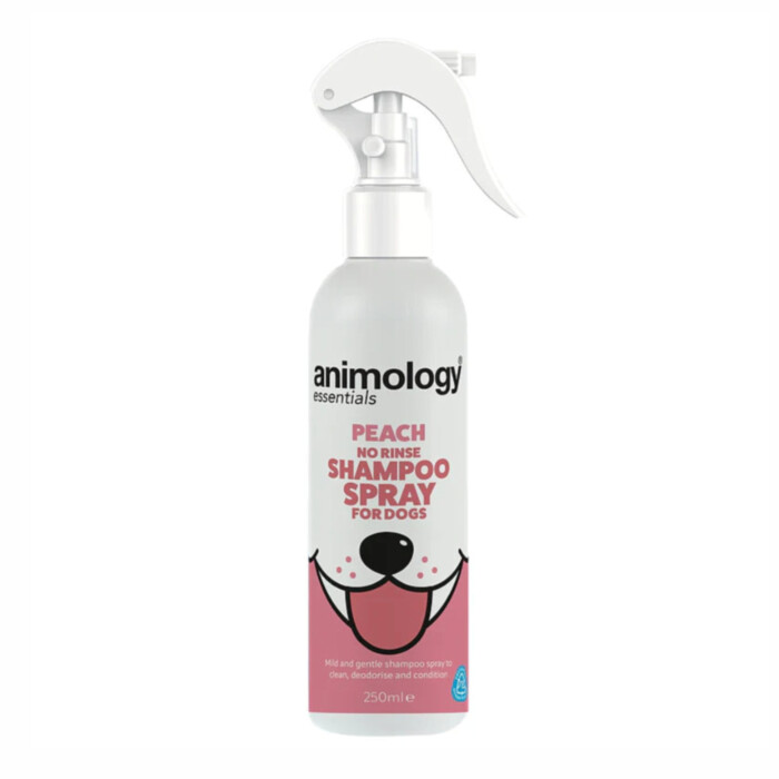 Animology Essentials Peach No Rinse Shampoo Spray 250 ml - szampon w sprayu bez spłukiwania dla psa Animology Essentials Peach No Rinse Shampoo Spray 250 ml - szampon w sprayu bez spłukiwania dla psa