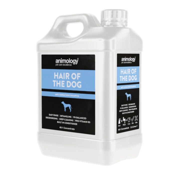 Animology Hair of the Dog Anti-Tangle 2,5 L - szampon ułatwiający rozczesywanie, koncentrat 40:1 Animology Hair of the Dog Anti-Tangle 2,5 L - szampon ułatwiający rozczesywanie, koncentrat 40:1