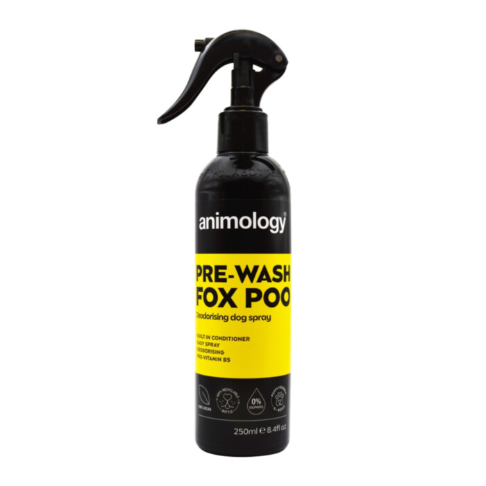 Animology Pre-Wash Fox Poo Spray 250 ml - spray do wstępnego mycia eliminującego nieprzyjemne zapachy Animology Pre-Wash Fox Poo Spray 250 ml - spray do wstępnego mycia eliminującego nieprzyjemne zapachy