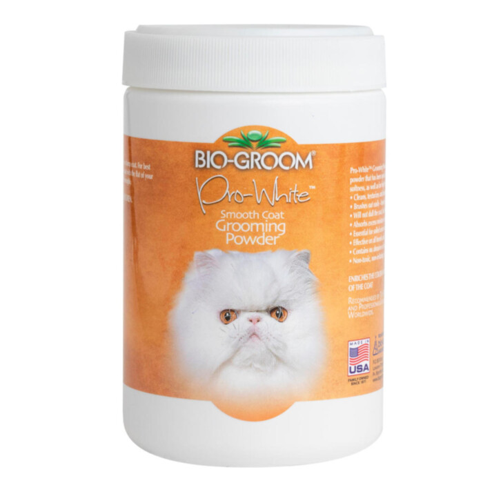 Bio-Groom Pro-White Smooth Coat Grooming Powder 170 g - puder do miękkiej sierści Bio-Groom Pro-White Smooth Coat Grooming Powder 170 g - puder do miękkiej sierści