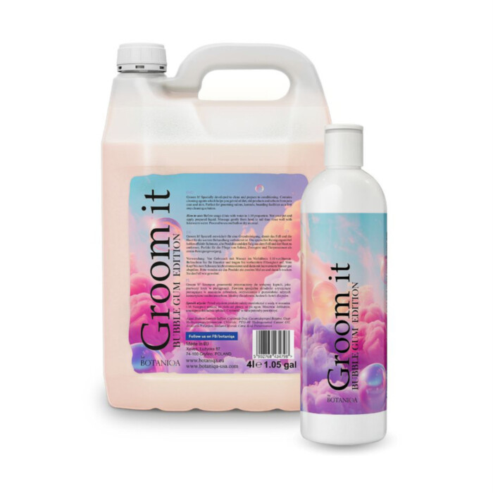 Botaniqa Groom It Bubble Gum - szampon do pierwszego mycia Botaniqa Groom It Bubble Gum - szampon do pierwszego mycia