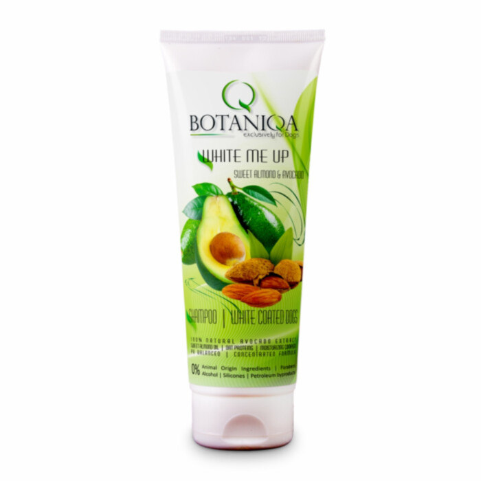 Botaniqa White Me Up Shampoo 250 ml - szampon dla psów o białej i jasnej sierści Botaniqa White Me Up Shampoo 250 ml - szampon dla psów o białej i jasnej sierści