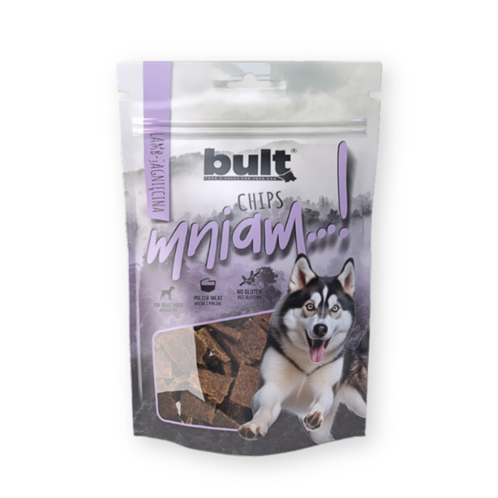 Bult - Chipsy z jagnięciną 100 g - karma uzupełniająca z jagnięciną dla psów