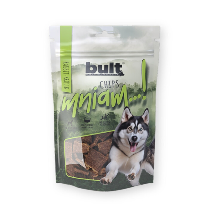 Bult - Chipsy z królikiem 100 g - karma uzupełniająca z królikiem dla psów Bult - Chipsy z królikiem 100 g - karma uzupełniająca z królikiem dla psów