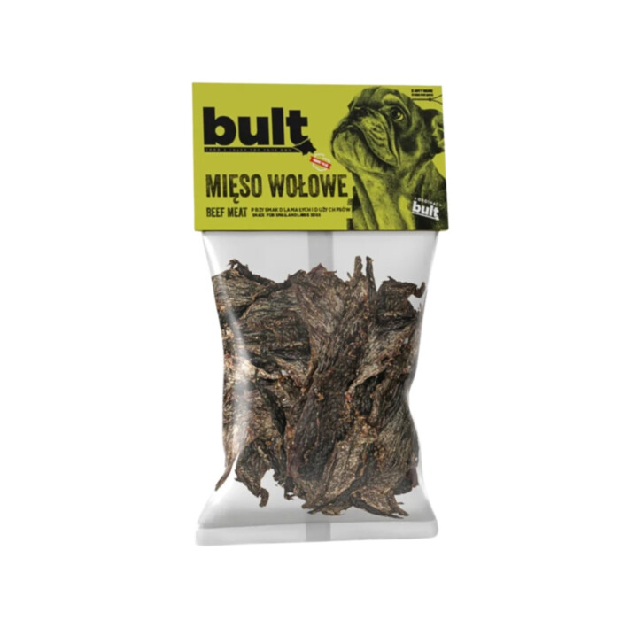 Bult - Mięso Wołowe 100 g - suszony gryzak z wołowiny dla psa Bult - Mięso Wołowe 100 g - suszony gryzak z wołowiny dla psa