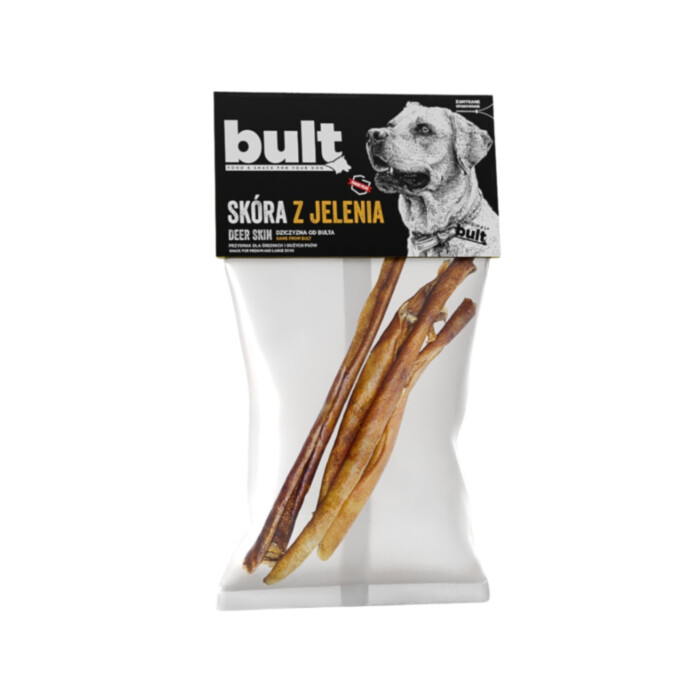 Bult - Skóra z Jelenia 100 g - suszony gryzak z jelenia dla psa
