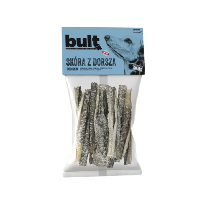 Bult - Skóra z Dorsza 50 g - suszony przysmak z ryby dla psa Bult - Skóra z Dorsza 50 g - suszony przysmak z ryby dla psa