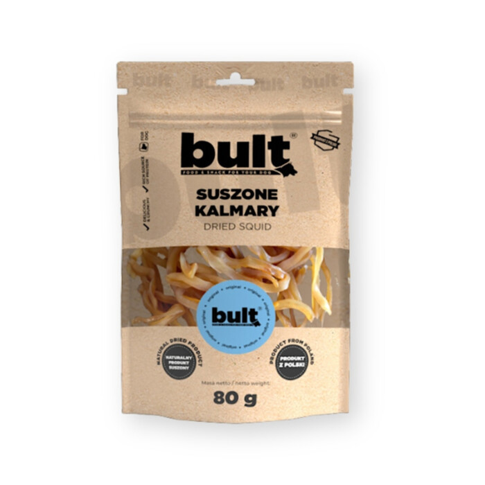 Bult - Suszone kalmary 80 g - suszony przysmak dla psa Bult - Suszone kalmary 80 g - suszony przysmak dla psa